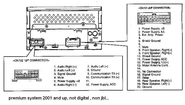 toyota 20 pin stereo wiring