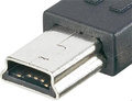 5 pin Mini-USB type B plug photo