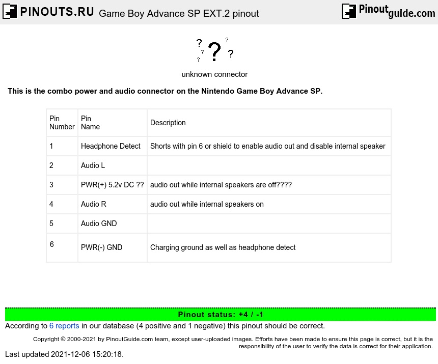 Game Boy Advance SP EXT.2 diagram