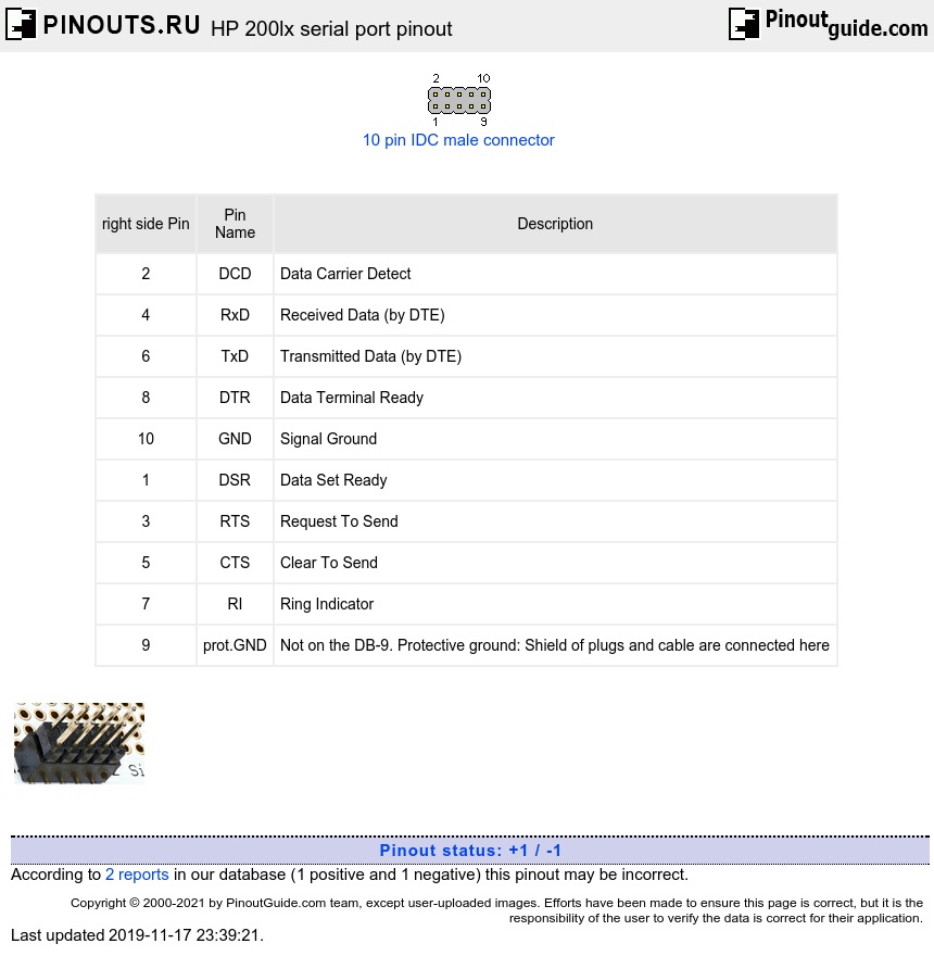 Hp Serial Port Pinout Lasopaoil